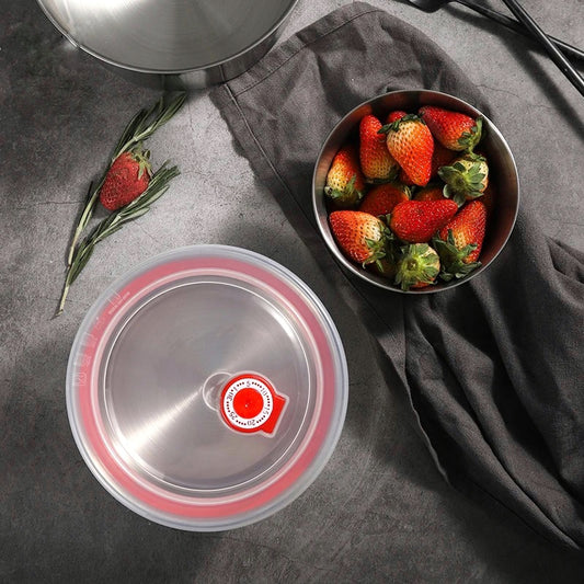 3 Pcs Stainless Steel Food Storage Containers Set