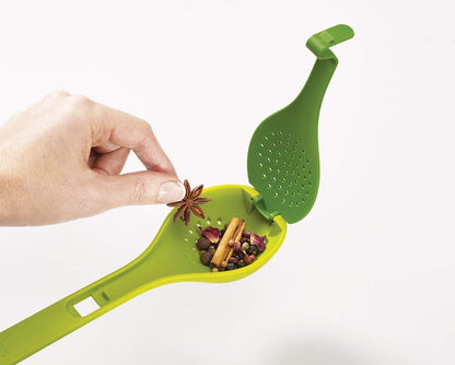2-in-1 Herb Infusing Spoon with Built-In Herb Stripper