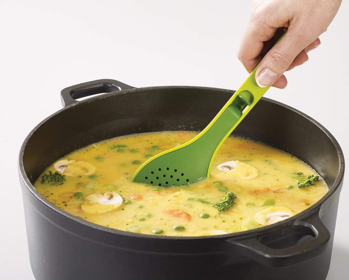 2-in-1 Herb Infusing Spoon with Built-In Herb Stripper