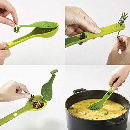 2-in-1 Herb Infusing Spoon with Built-In Herb Stripper