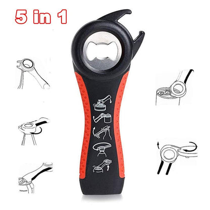 5-in-1 Multi Jar & Bottle Opener Set