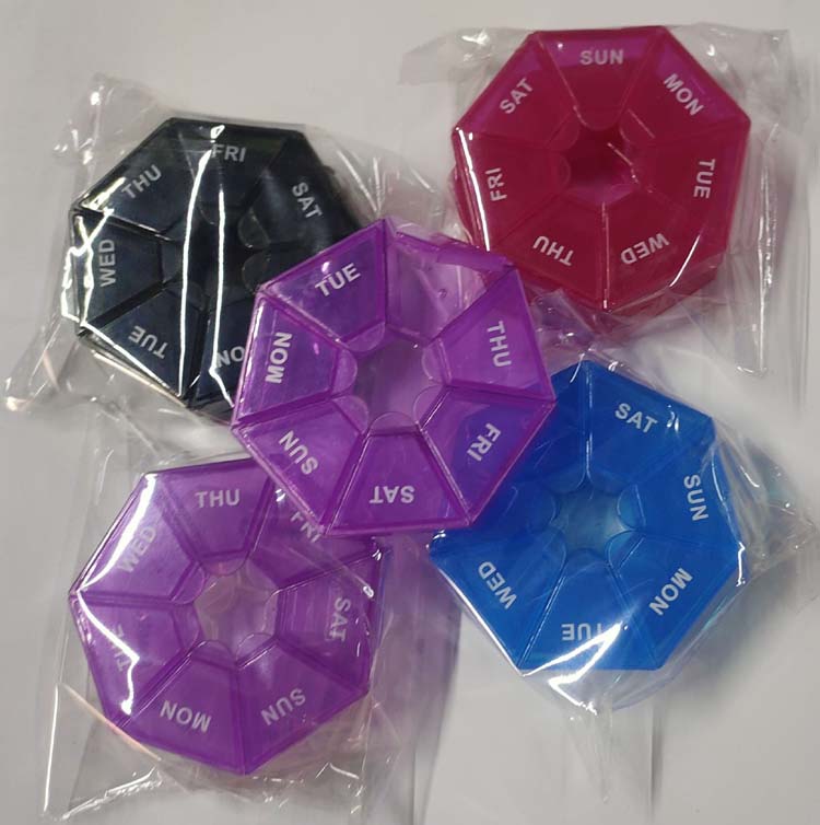 7-Day Medicine Organizer – Portable Weekly Pill Box