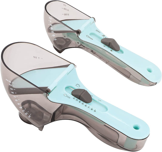 Adjustable Measuring Cups & Spoons Set (2PCS)