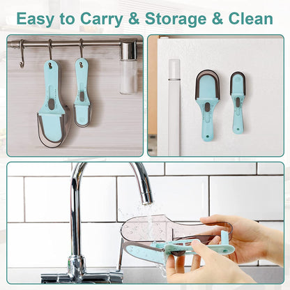 Adjustable Measuring Cups & Spoons Set (2PCS)