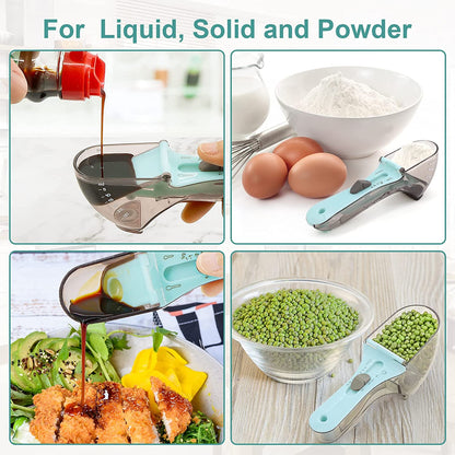 Adjustable Measuring Cups & Spoons Set (2PCS)