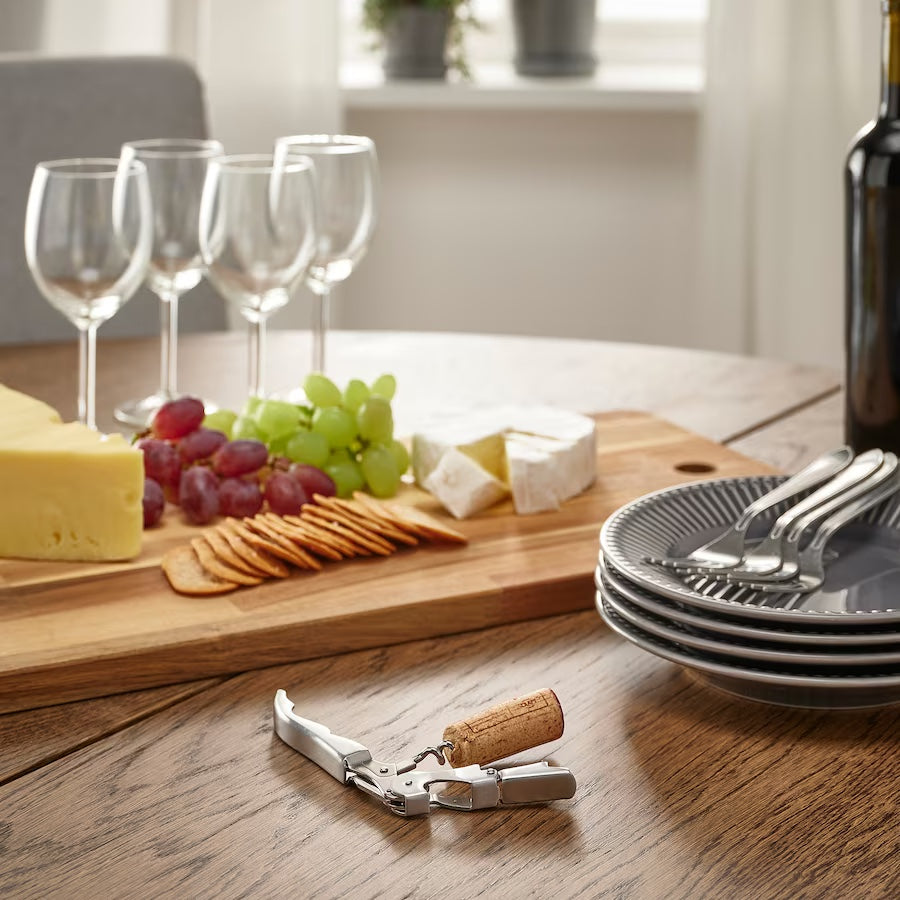 All-Metal Lightweight Waiter Style Pocket Corkscrew for Professional and Casual Use, 1-pack