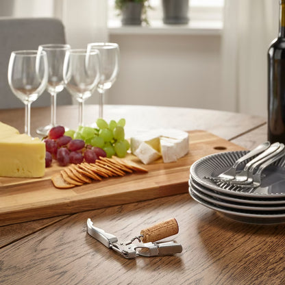 All-Metal Lightweight Waiter Style Pocket Corkscrew for Professional and Casual Use, 1-pack