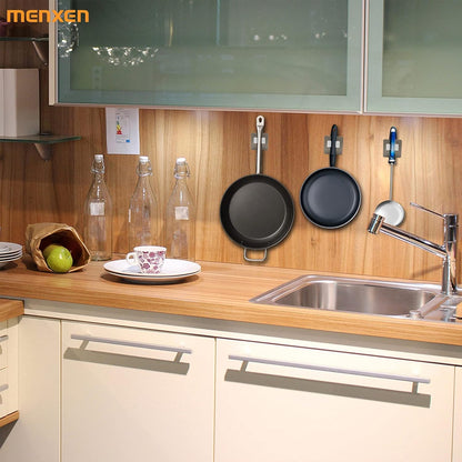 Broom Mop Holder – Self Adhesive, Wall-Mounted, No-Drill Organizer