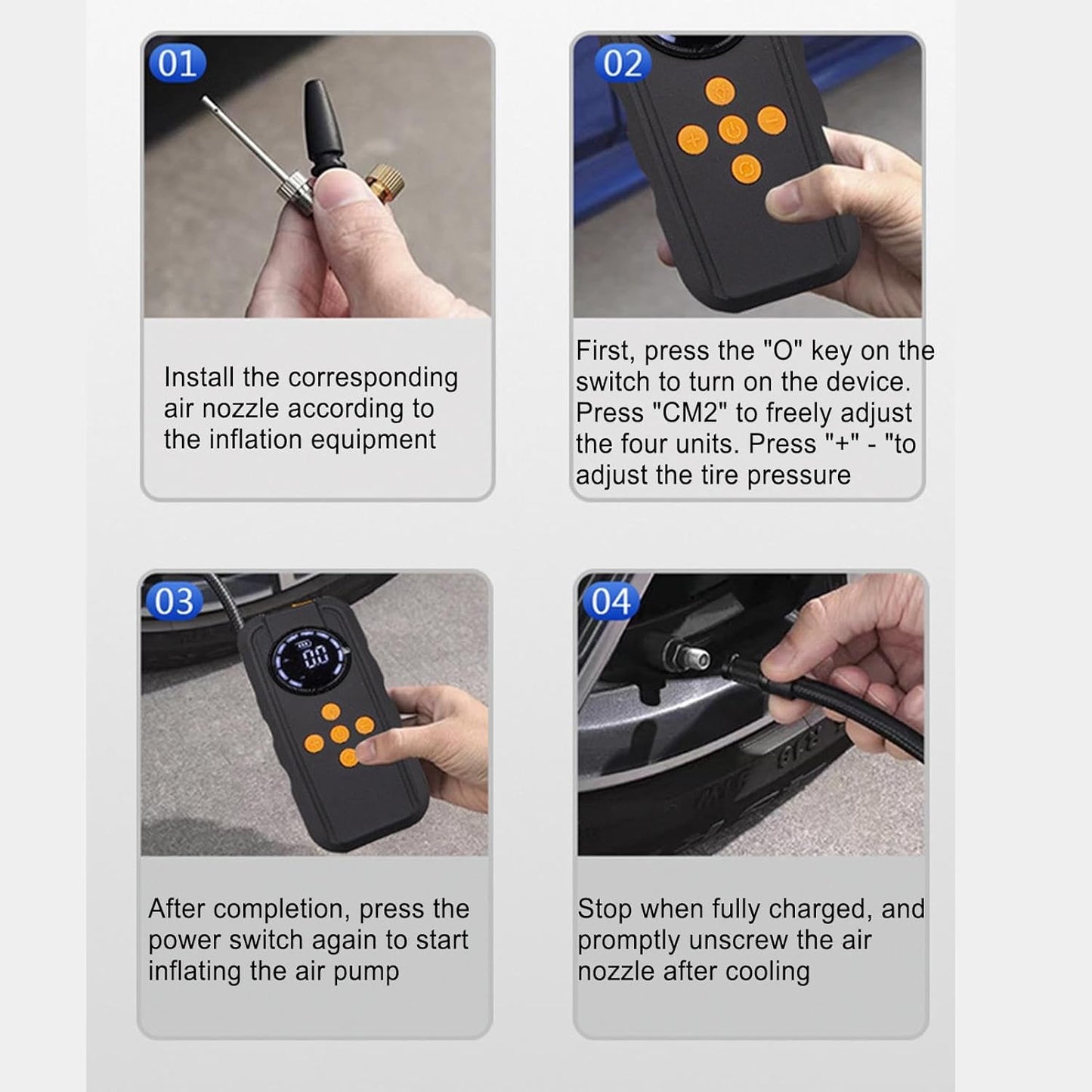 Car Jump Starter with Air Compressor