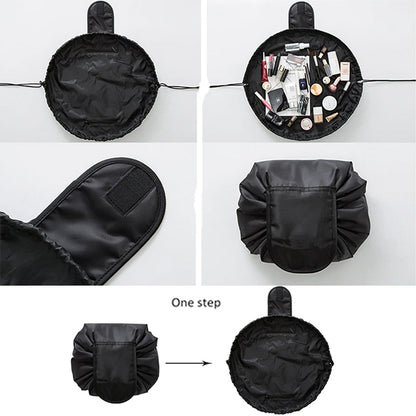 Compact and Convenient Drawstring Cosmetic Bag for Easy Travel and Organization