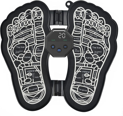 EMS Foot Massager Mat, USB Folding Portable Feet Pad