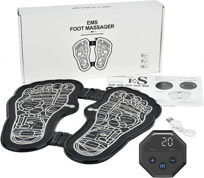 EMS Foot Massager Mat, USB Folding Portable Feet Pad