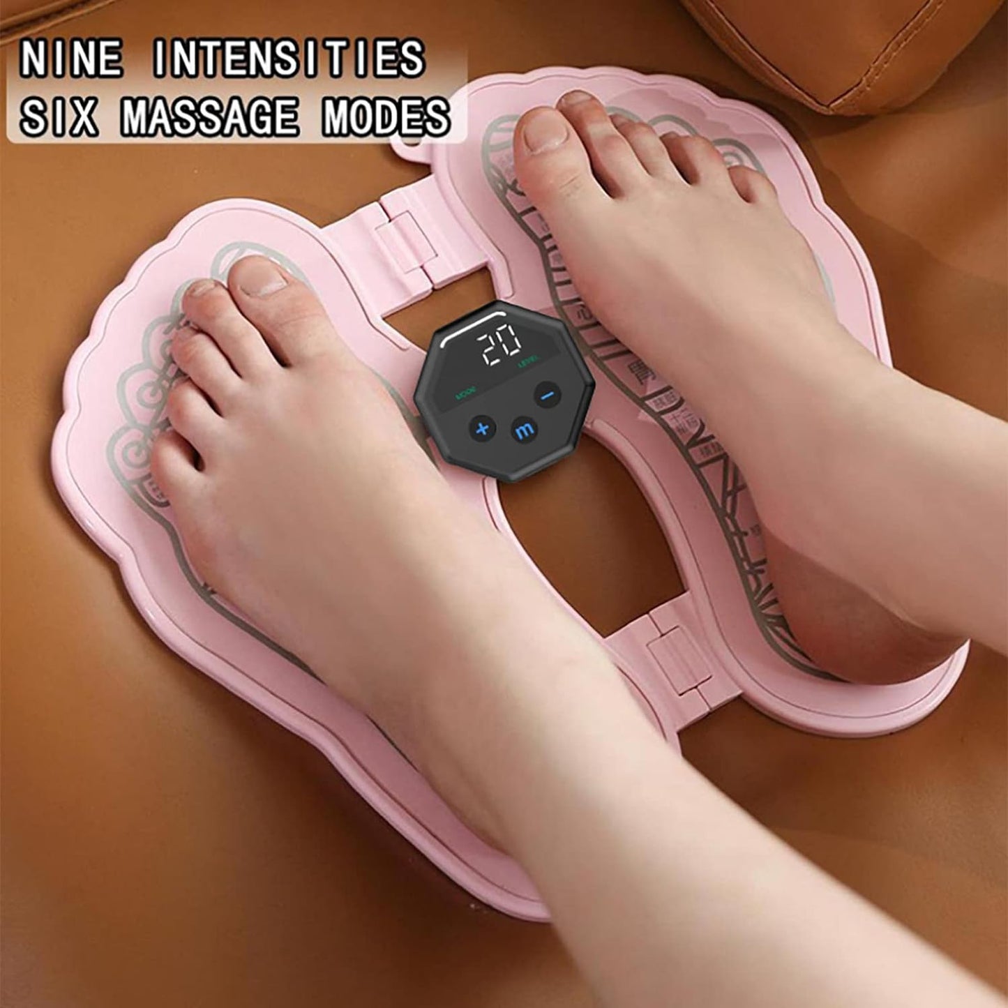 EMS Foot Massager Mat, USB Folding Portable Feet Pad