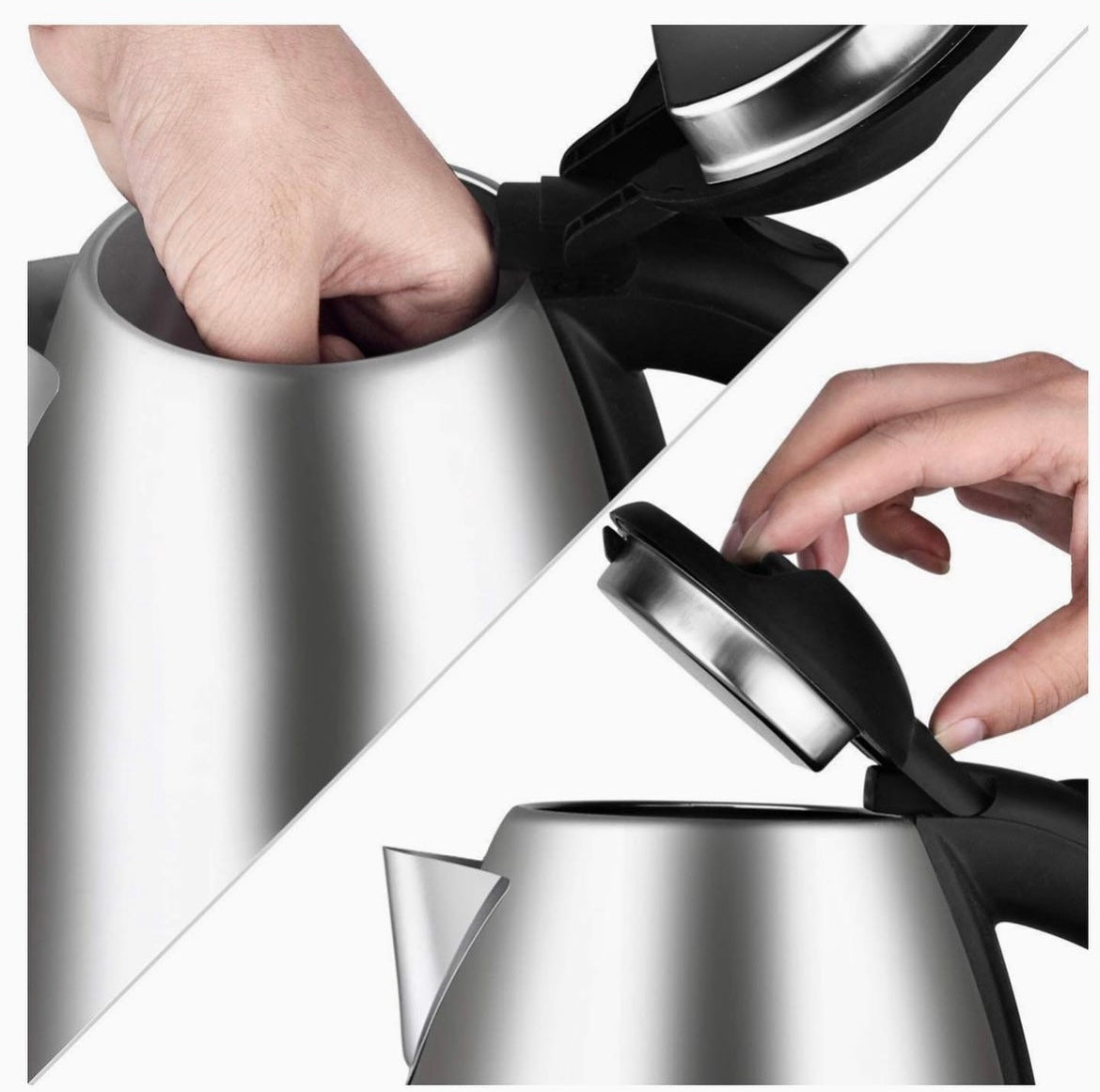 Electric Hot Water Kettle 2 Liters Stainless Steel