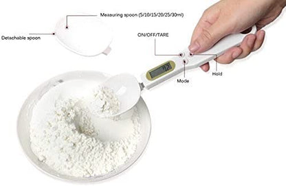 Electronic Measuring Spoon Adjustable Digital Spoon Scale Weigh up 1-500g