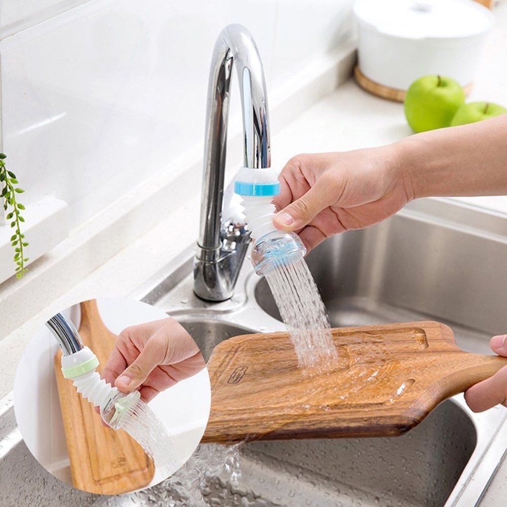 Expandable 360° Faucet Head – Anti-Flash Water-Saving Sprinkler
