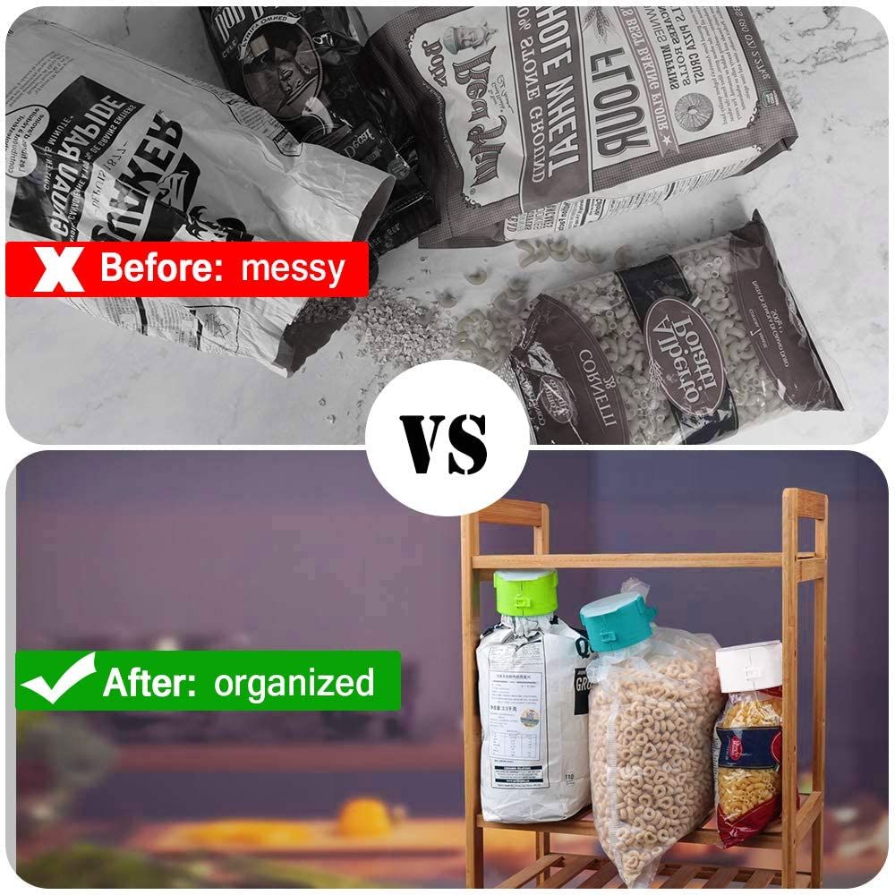 Food Bag Clips with Pour Spouts – Kitchen Sealing Clips