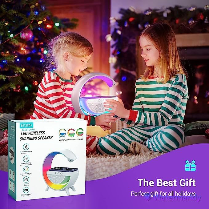 G Speaker Lamp – APP Control 3 in 1 Multi-Function Bluetooth Speaker With Wireless Charging and RGB Light