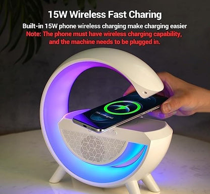 G Speaker Lamp – APP Control 3 in 1 Multi-Function Bluetooth Speaker With Wireless Charging and RGB Light