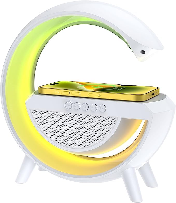 G Speaker Lamp – APP Control 3 in 1 Multi-Function Bluetooth Speaker With Wireless Charging and RGB Light