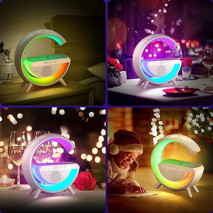 G Speaker Lamp – APP Control 3 in 1 Multi-Function Bluetooth Speaker With Wireless Charging and RGB Light