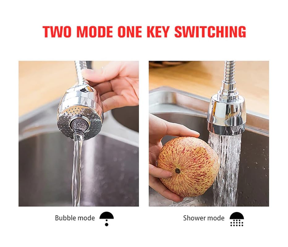 Kitchen Faucet Single Lever Shower with 360° Rotation