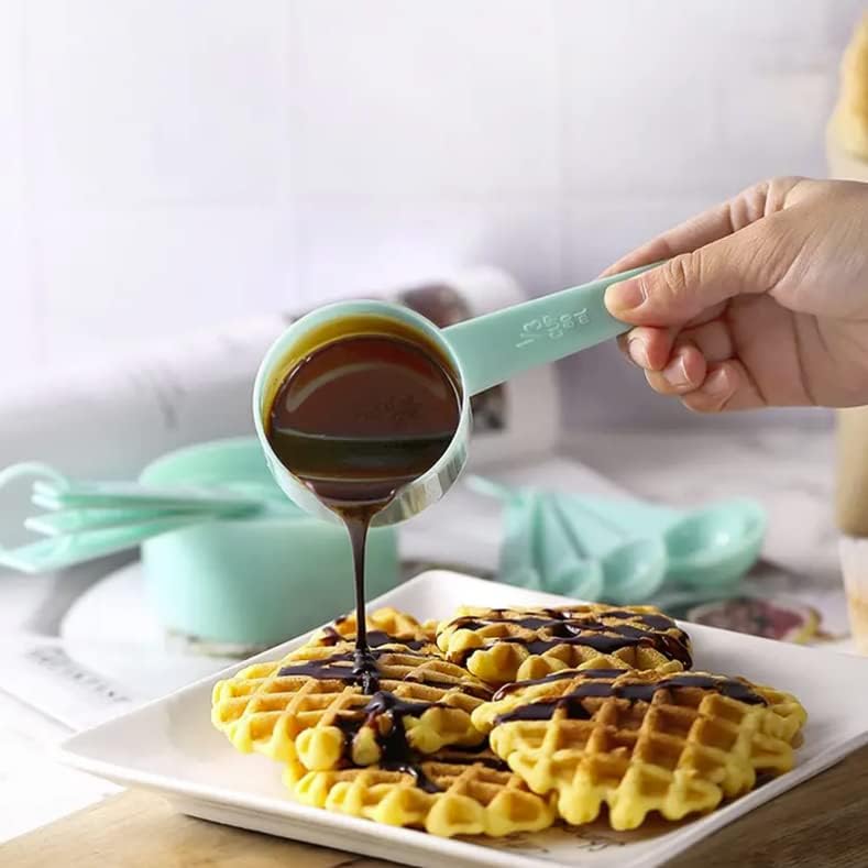 Measuring Cups and Spoons Set of 10 Reusable Plastic