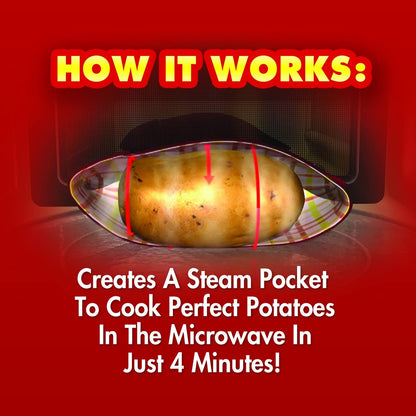 Microwave Cooker, Perfect Potatoes in Just 4 Minutes