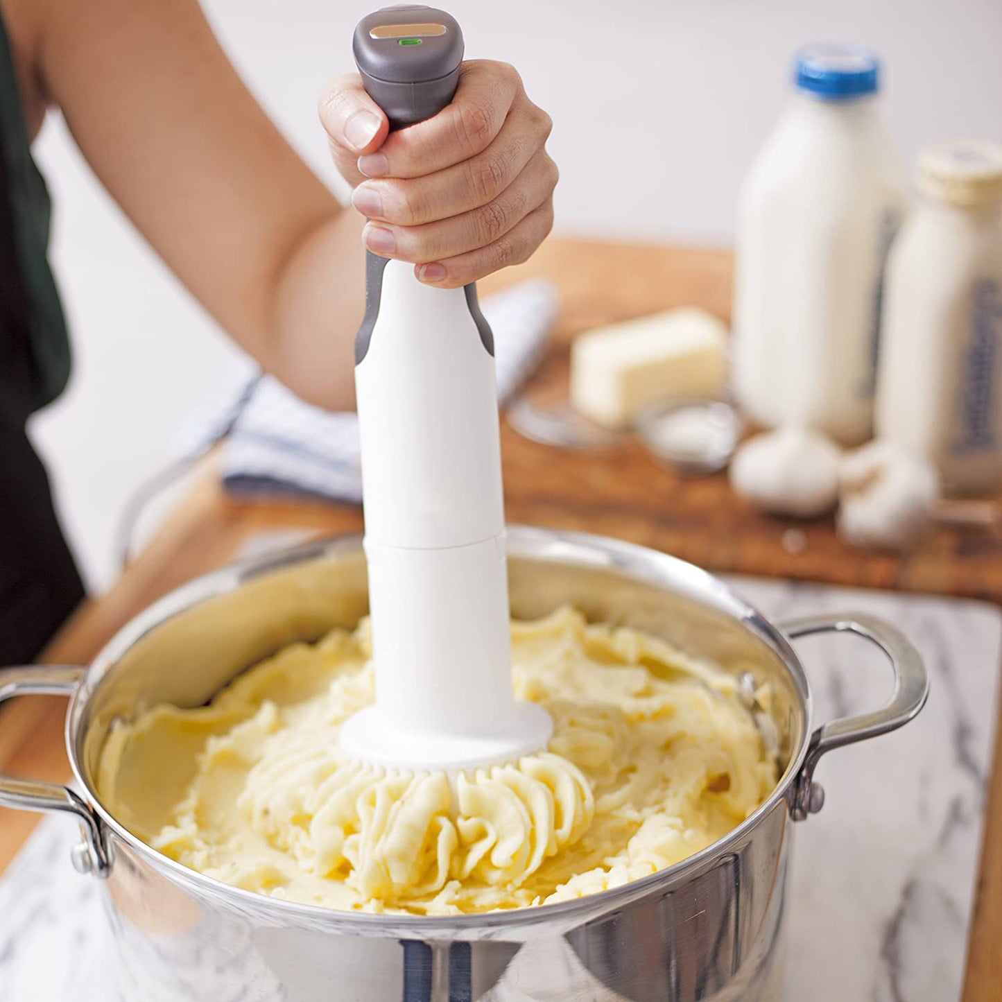 Multi-Functional 3-in-1 Electric Hand Blender | Masher, Whisk & Baby Food Puree Tool