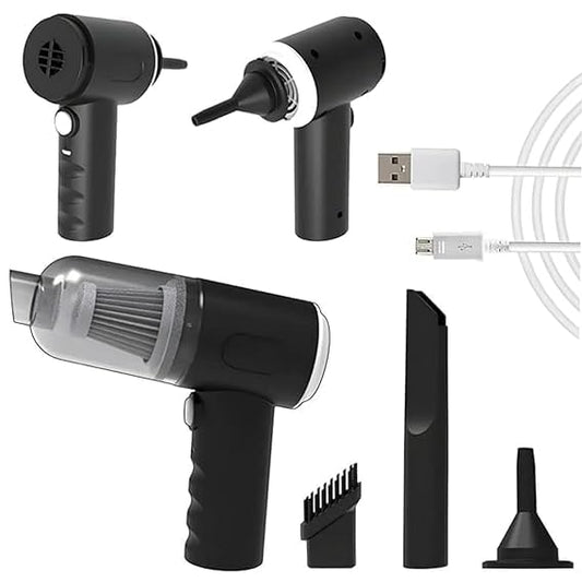 3-in-1 Portable Vacuum Cleaner (Rechargeable Handheld Car & Home Use)