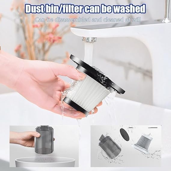 3-in-1 Portable Vacuum Cleaner (Rechargeable Handheld Car & Home Use)