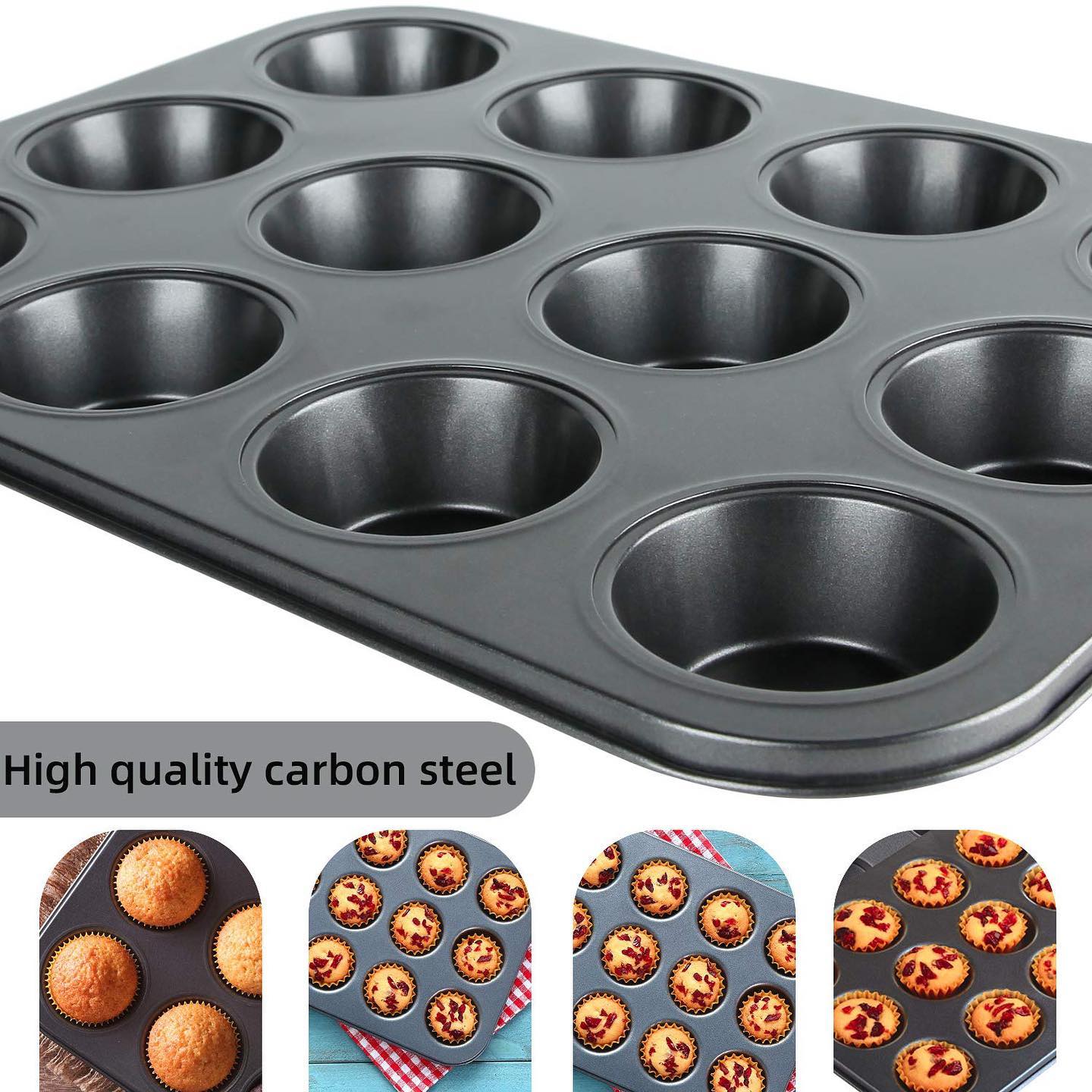 Professional 12-Cup Non-Stick Muffin Pan