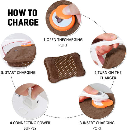 Rechargeable Plush Heating Pad & Hand Warmer