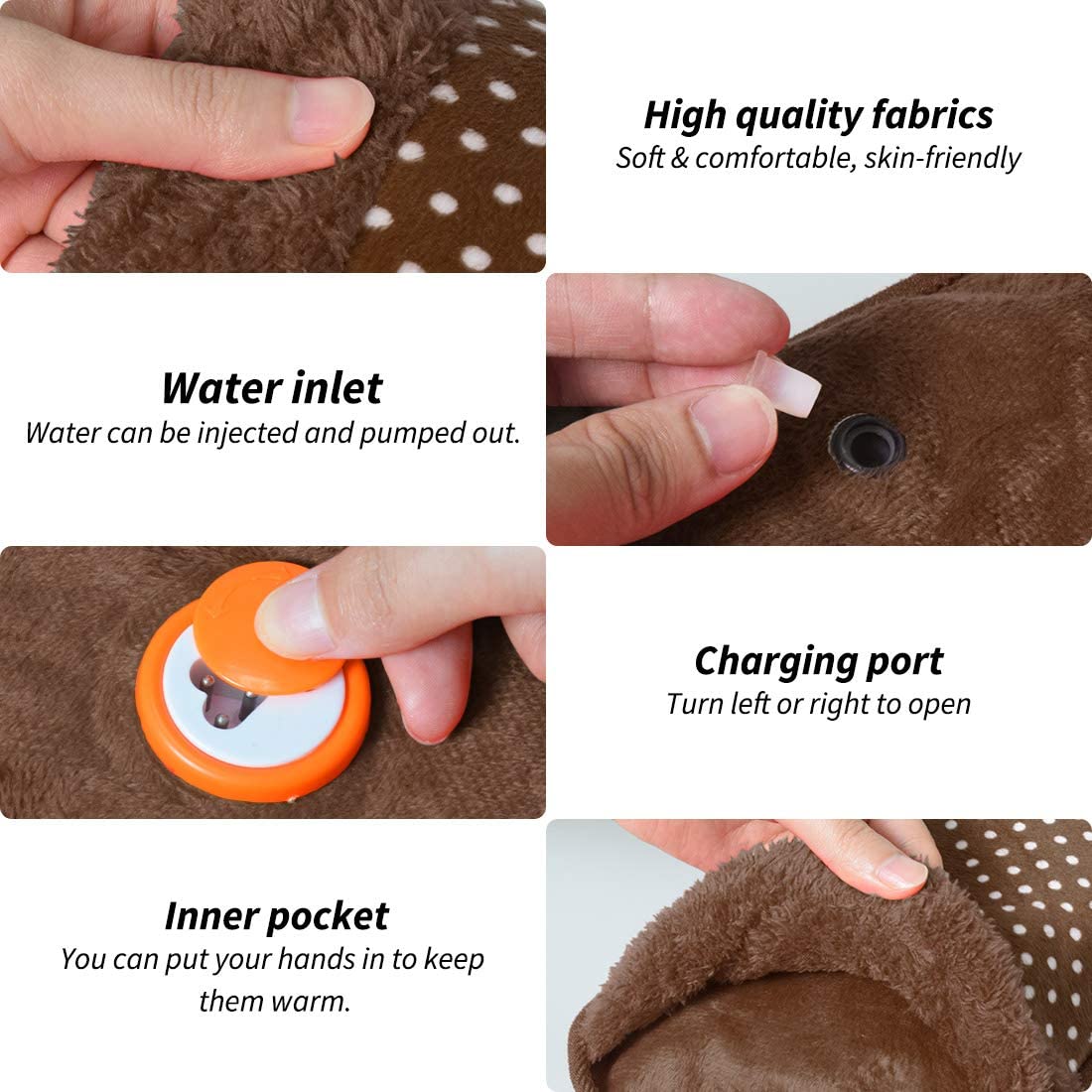 Rechargeable Plush Heating Pad & Hand Warmer