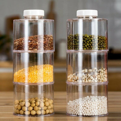 Self-Stacking Spice Tower Bottles -Set of 6
