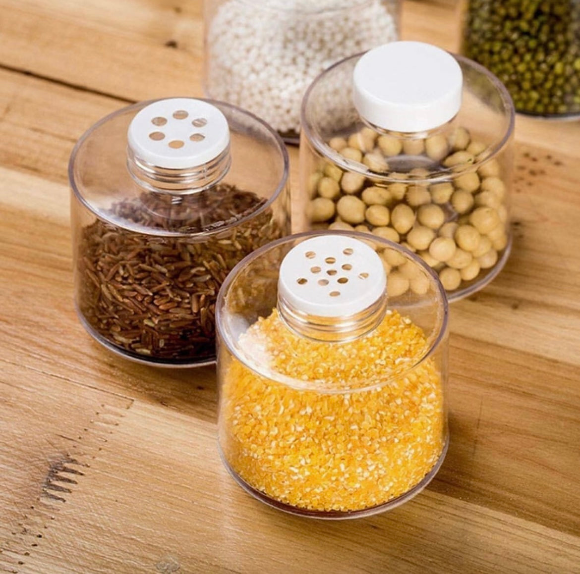 Self-Stacking Spice Tower Bottles -Set of 6