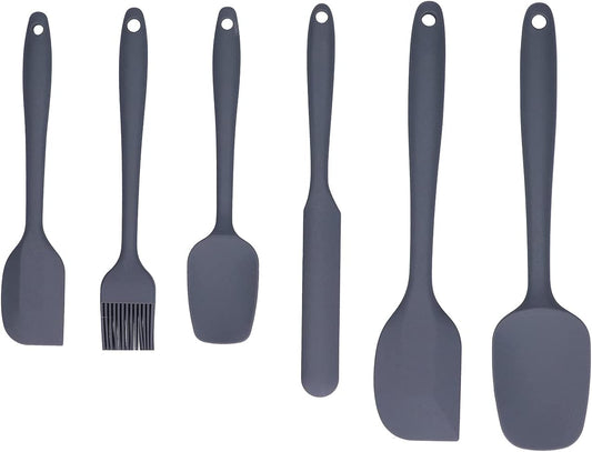 Silicone Pastry Brush Set 6pcs – Heat-Resistant Oil Brush & Spatula for Baking, Cooking, BBQ