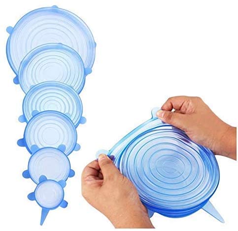 Silicone Suction Stretch Lids – 6-Pack