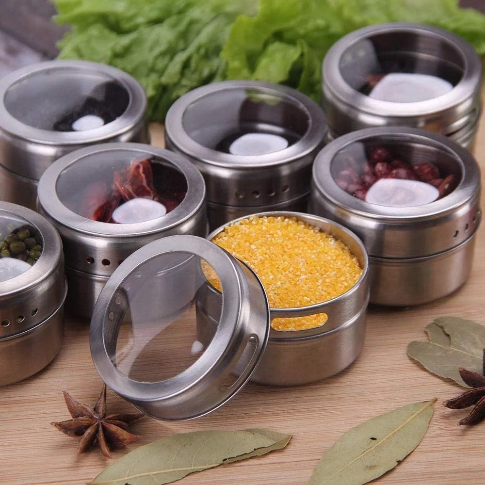 Magnetic Spice Jars
