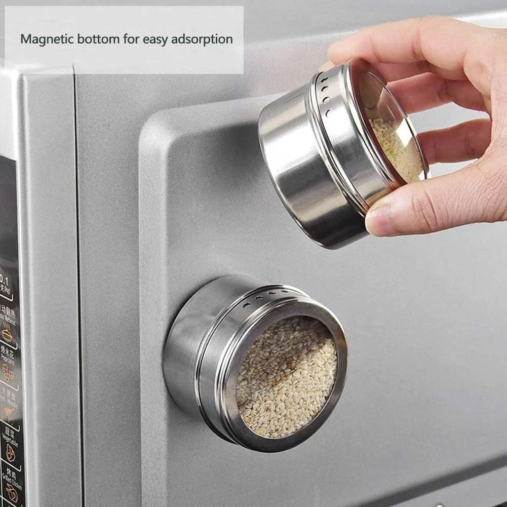 Magnetic Spice Jars